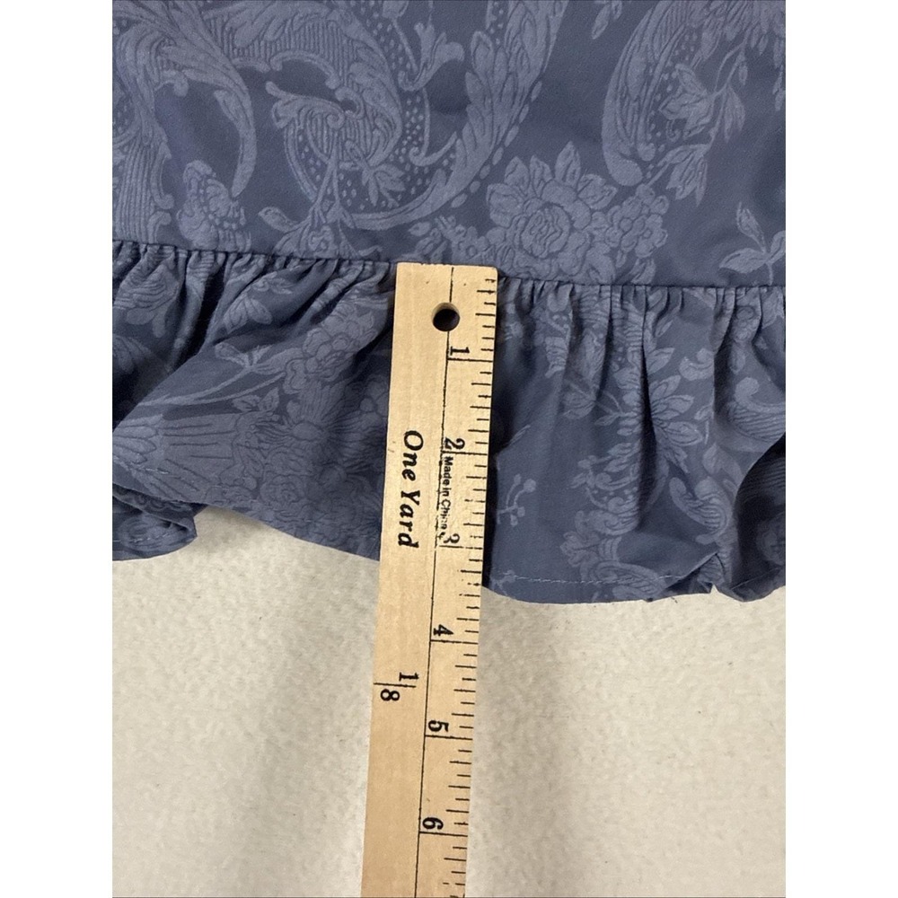 Vtg Ralph Lauren Sham Avery Damask Standard Ruffled Edge One Sham - Picture 4 of 7